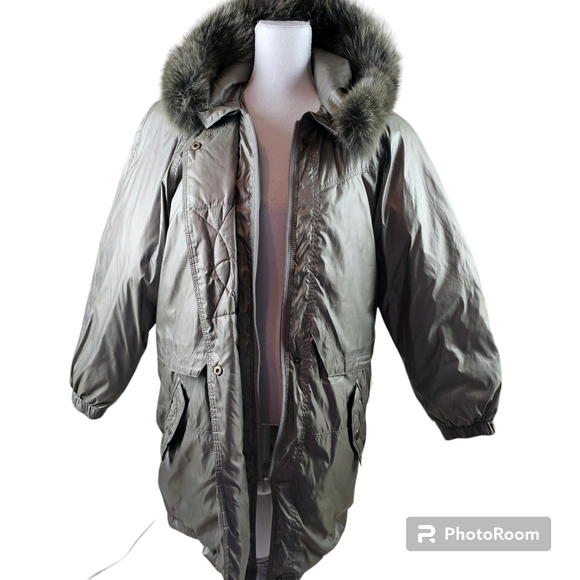 UTEX Vintage Down Filled Parka Puffer Coat in Small - Picture 3 of 9